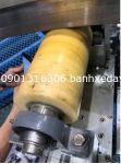 chuyên gia công Trục Pu con lăn thép 160mm x 400 mm PU vàng